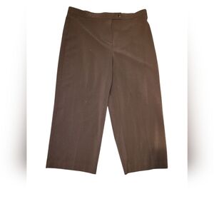 Briggs New York Brown Trouser Cropped Pants Size 16